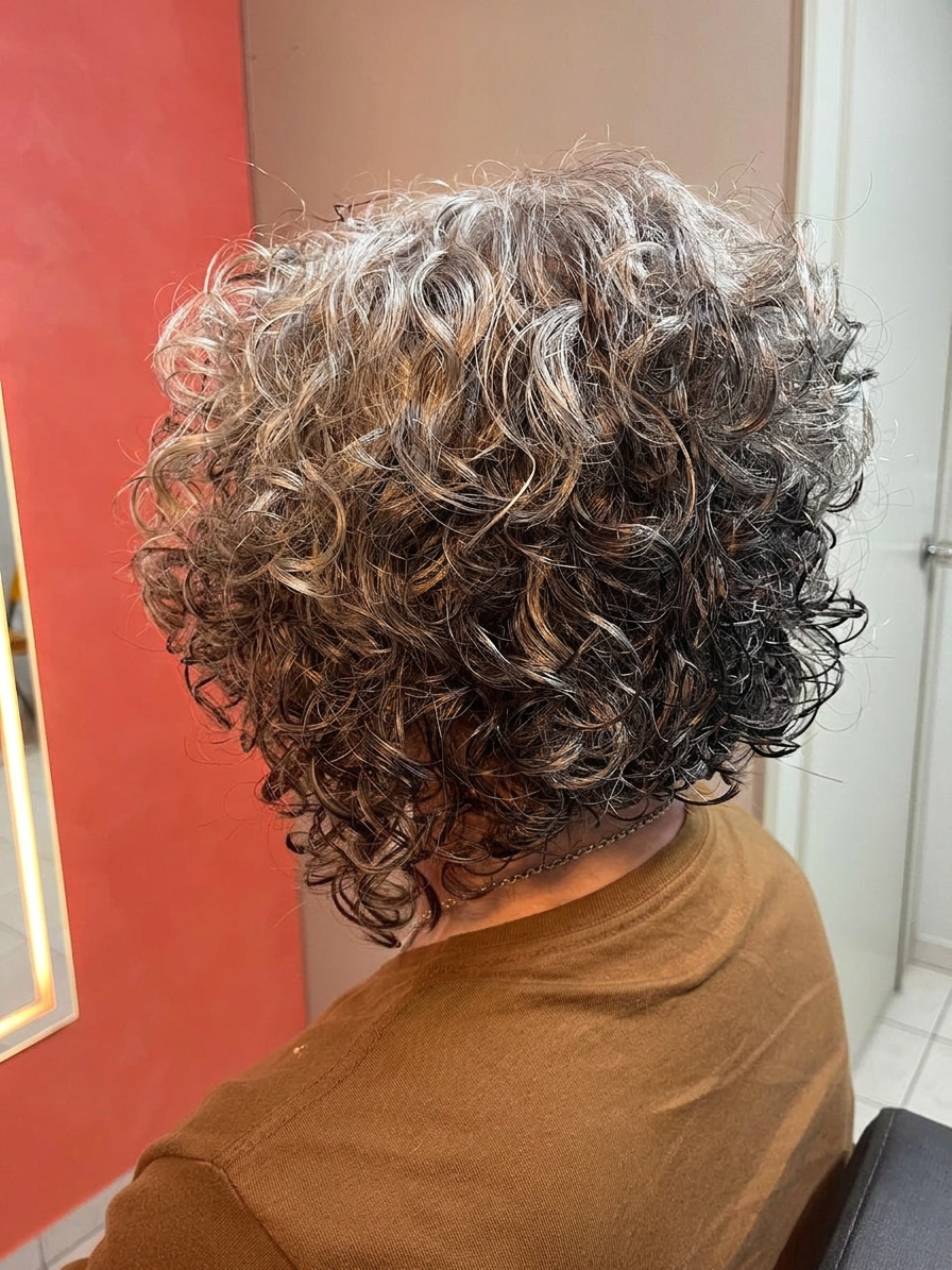 Depois — Chanel cacheado